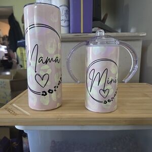 Mama and Mini Tumbler Set - Pink